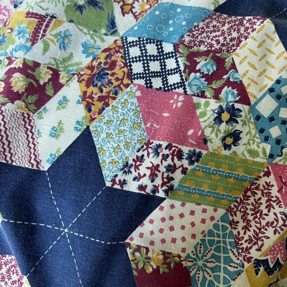 Authentic 1960’s vintage patchwork print Black Label Gunne Sax maxi dress XS - Picture 11 of 11